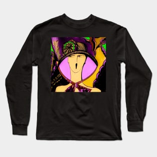 ART DECO SUMMER HAT Long Sleeve T-Shirt